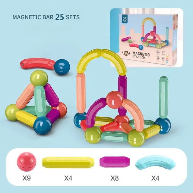 Kids Magnetic Balls & Rods - Educational Magnet Building Blocks - JCEE Shop