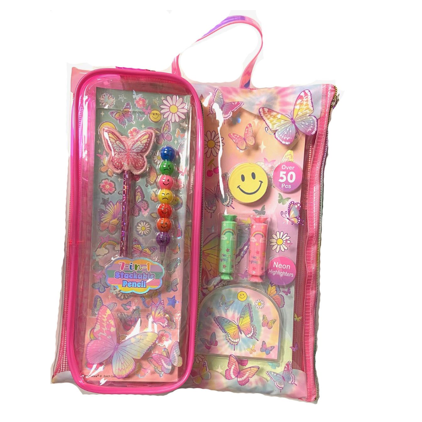 Hot Focus Tie Dye Butterfly Trendy Organizer Set