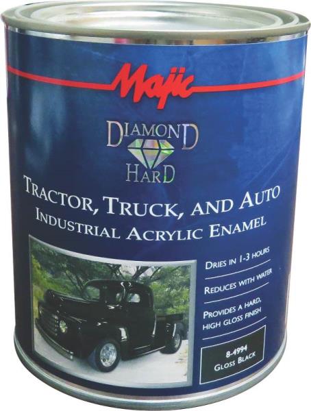 Majic Diamond Hard 8-4994-2 Industrial Acrylic Enamel Paint, Gloss Black
