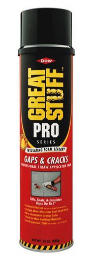Great Stuff 341553 Pro Insulating Foam Straw Sealant, 24 Oz