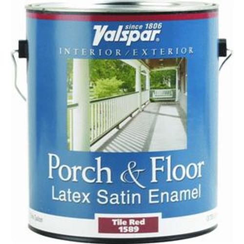 Valspar  027.0001589.007 Latex Floor Enamel - 1 Gallon, Tile Red