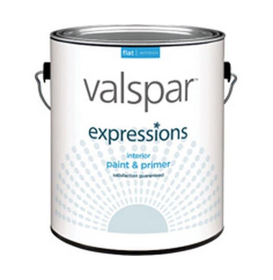 Valspar 17004 Expressions Interior Latex Paint, Flat, Clear, 1 Gallon