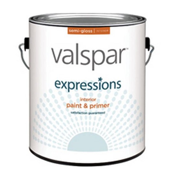 Valspar 17062 Expressions Interior Latex Paint, Semi-Gloss, 1 Gallon