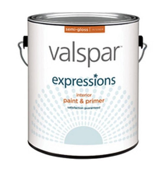 Valspar 17062 Expressions Interior Latex Paint, Semi-Gloss, 1 Gallon