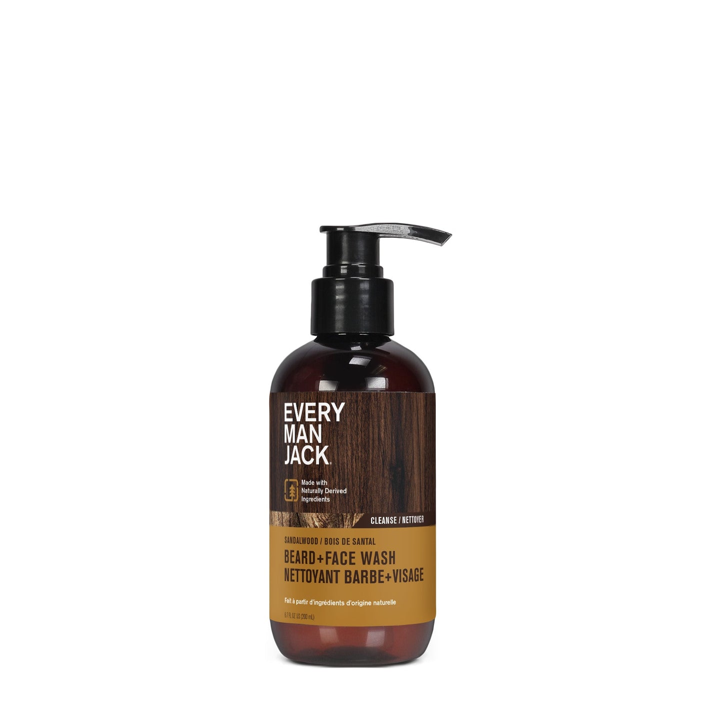Every Man Jack - Beard + Face Wash - Sandalwood, 200 mL