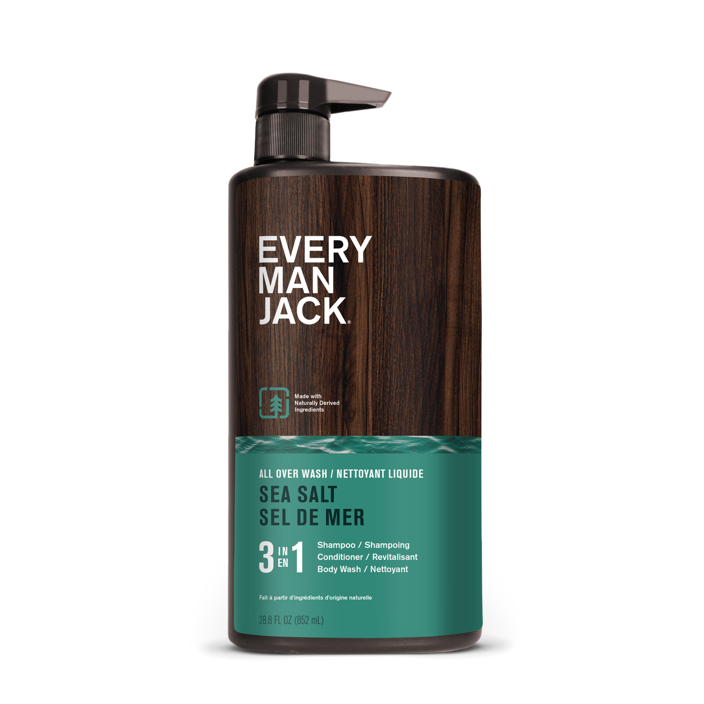 Every Man Jack - 3-in-1 All Over Wash - Sea Salt, 852 mL