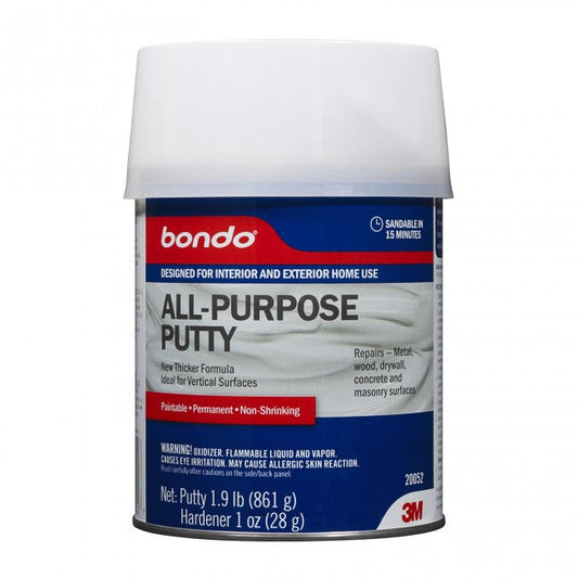 Bondo 20052 All Purpose Putty, 1 Quart