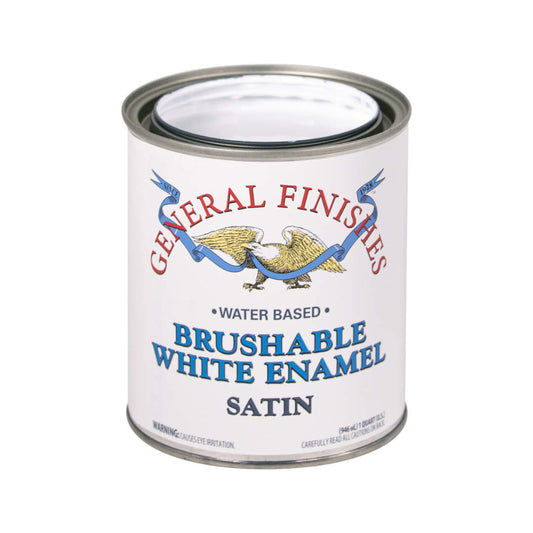 General Finishes Brushable White Enamel Satin Quart