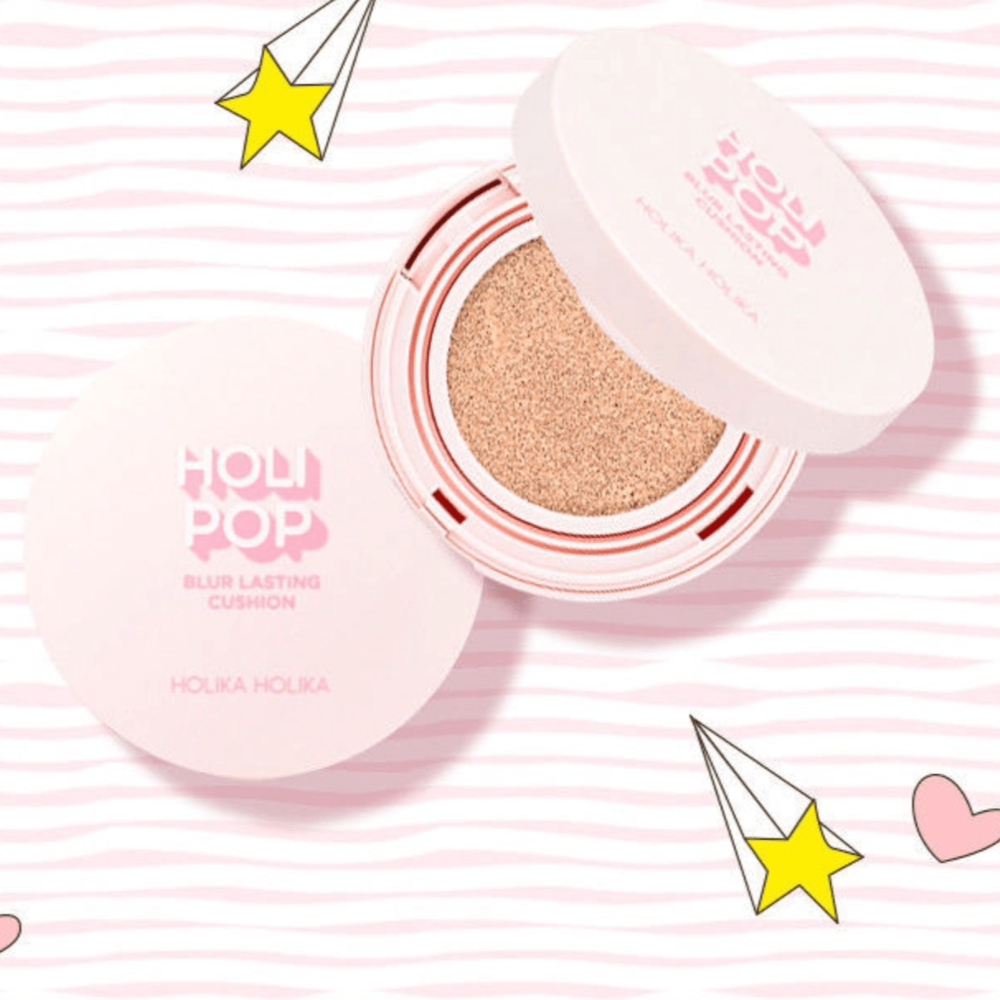 HOLIKA HOLIKA - Holi Pop Blur Lasting Cushion SPF50+ PA+++ (3 Colors) - Bare Face Beauty