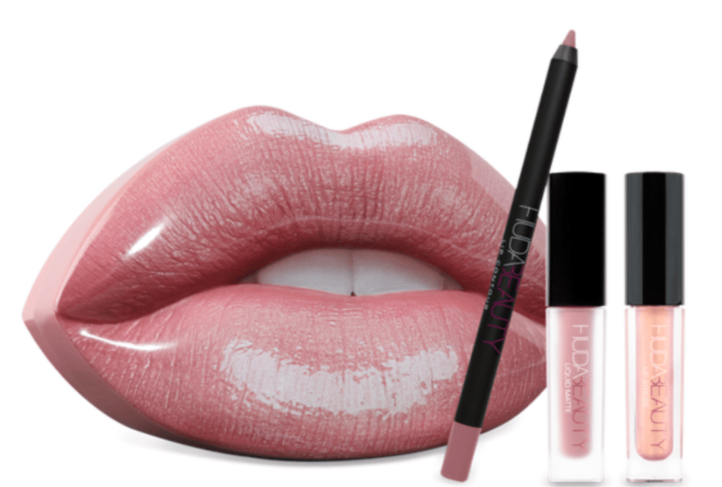 Huda Beauty Contour & Strobe Lip Set - Muse