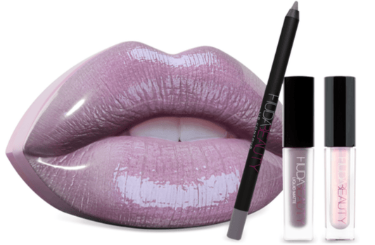Huda Beauty Contour & Strobe Lip Set - Silverfox