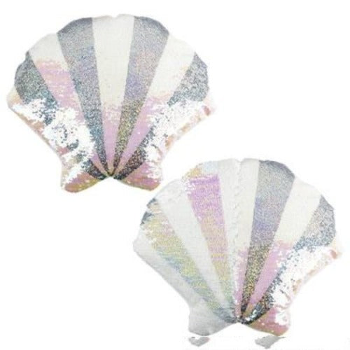 16" Flip Sequin Seashell Pillow