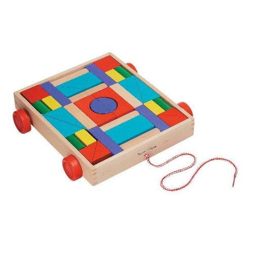 Melissa & Doug Blocks on Wheels Set