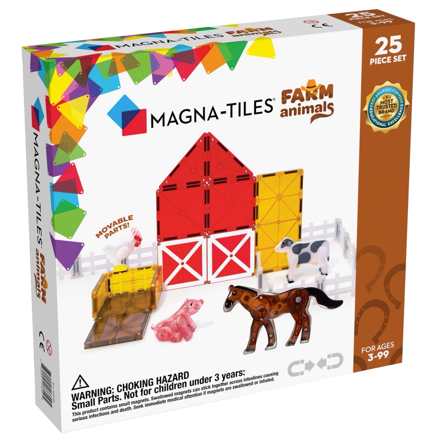 Magna-Tiles Farm Animals 25-Piece Set