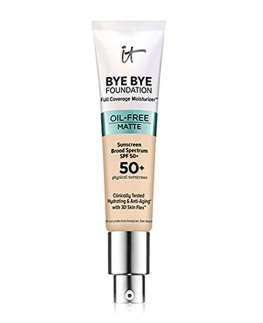 It Cosmetics Bye Bye Foundation Full Coverage Oil Free Matte Moisturizer with SPF 50+ 30ml - Medium