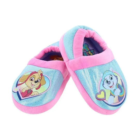 Josmo - Dual Sizes Grils Paw Patrol Slippers, Blue/Pink