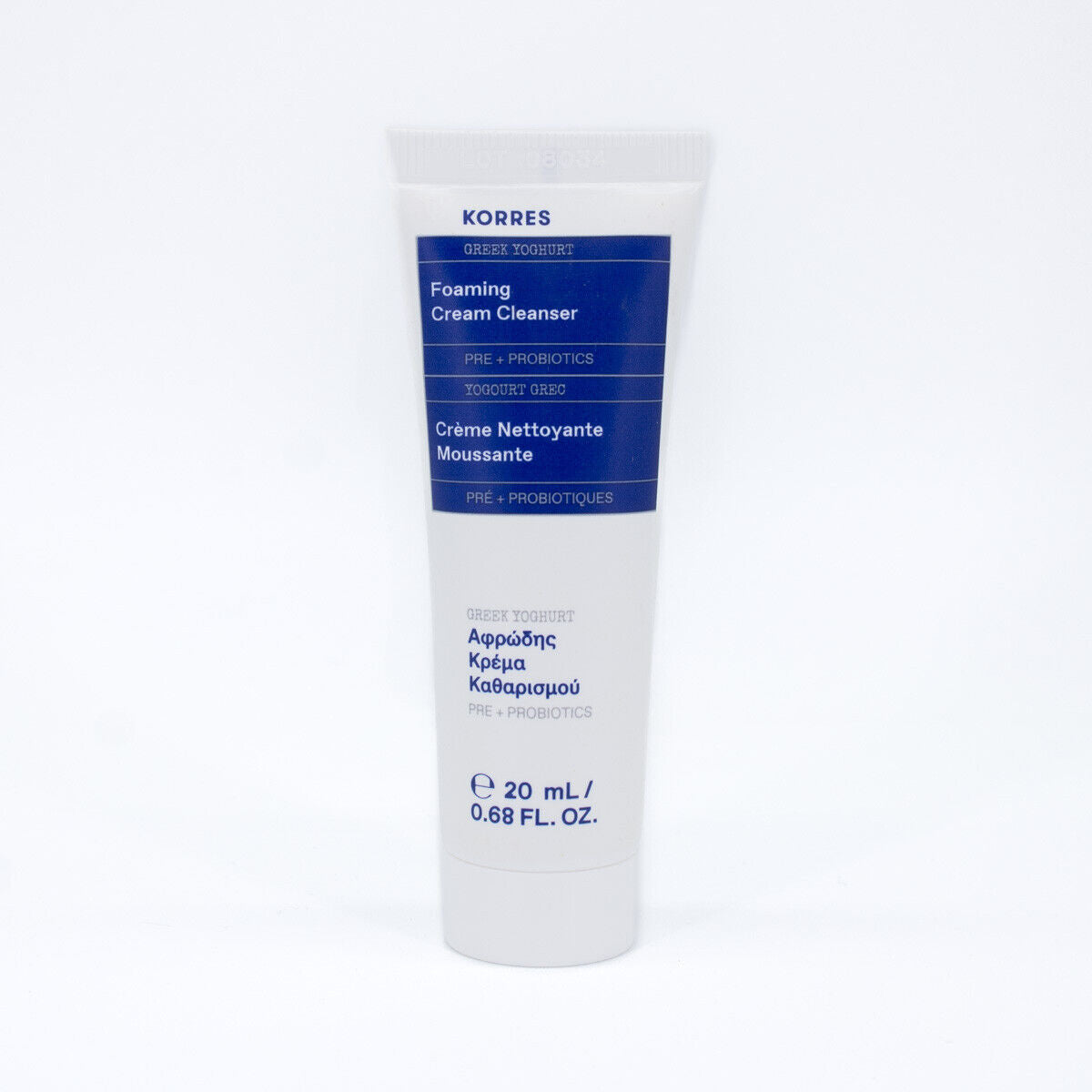 Korres Greek Yoghurt Foaming Cream Cleanser 3-Pack Travel Size 0.68 Fl Oz