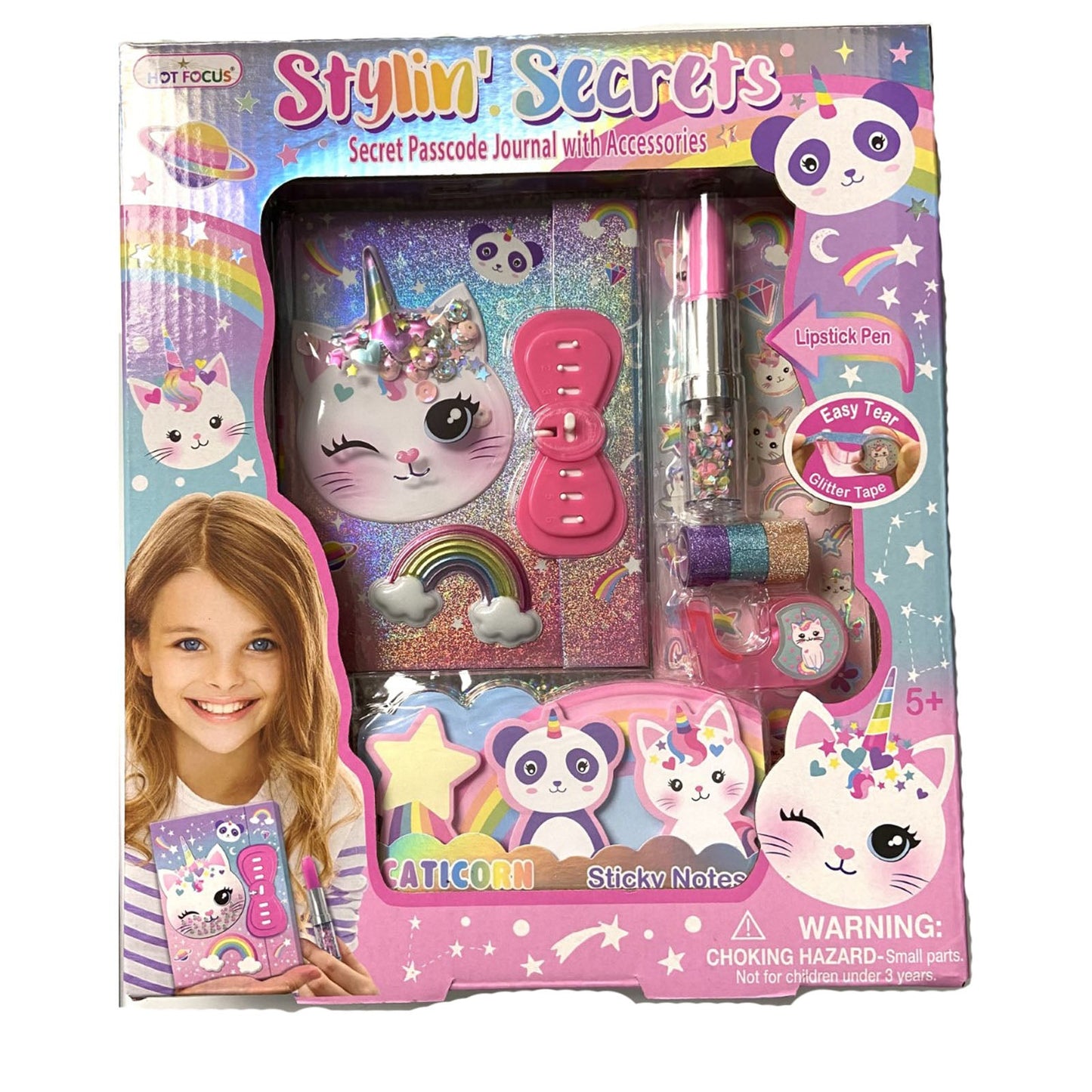 Hot Focus Caticorn Stylin' Secrets Journal Set