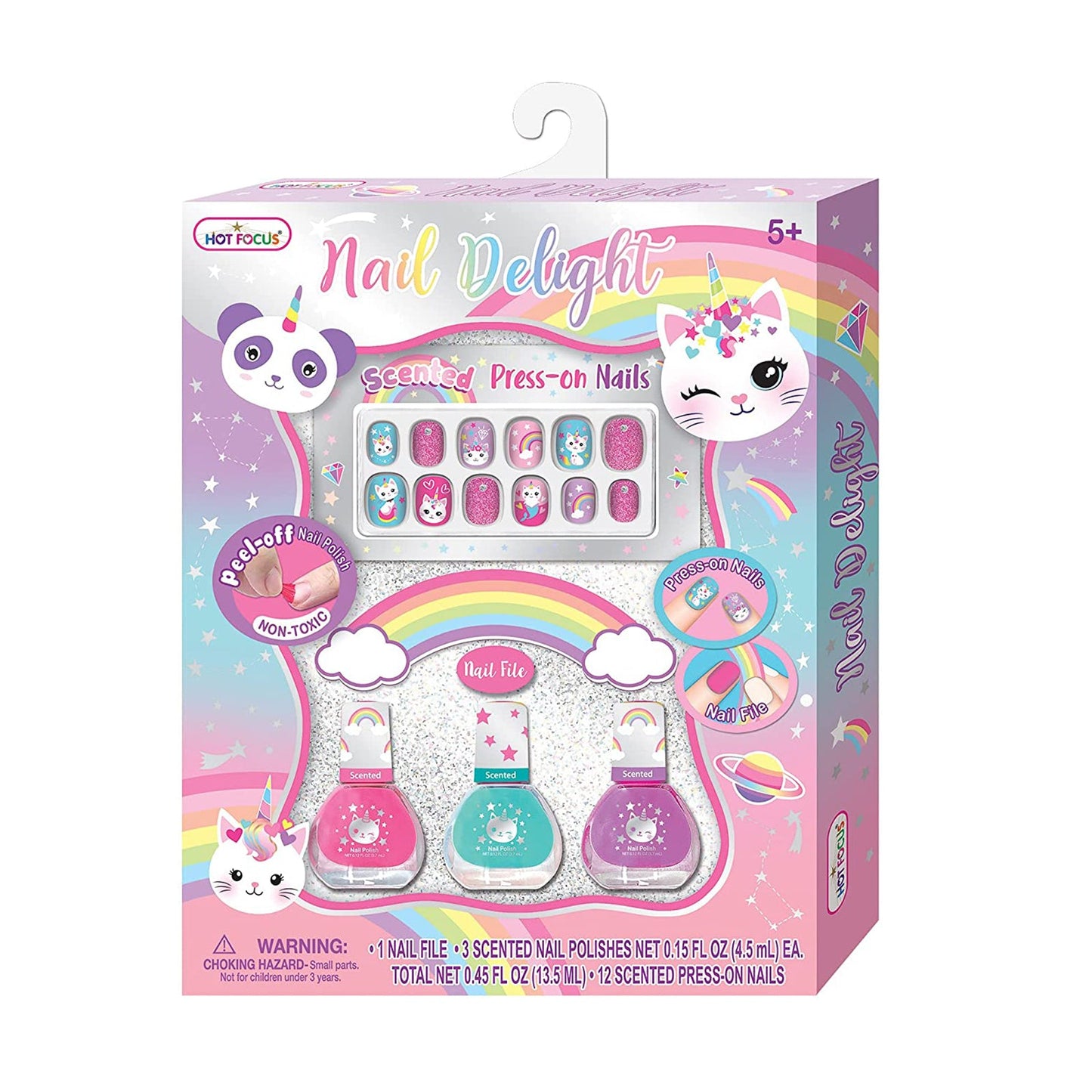 Hot Focus Unicorn Nail Delight Cosmetic Set